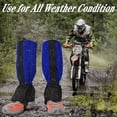 thumbnail image 5 of Leg Gaiters Waterproof Men Women Snow Boot Gaiters Hiking Shoe Gaiters Anti-Tear Adjustable Leggings Cover Ankle Leg Guard for Outdoor Hunting Camping Skiing Walking Mountain Climbing, 5 of 8
