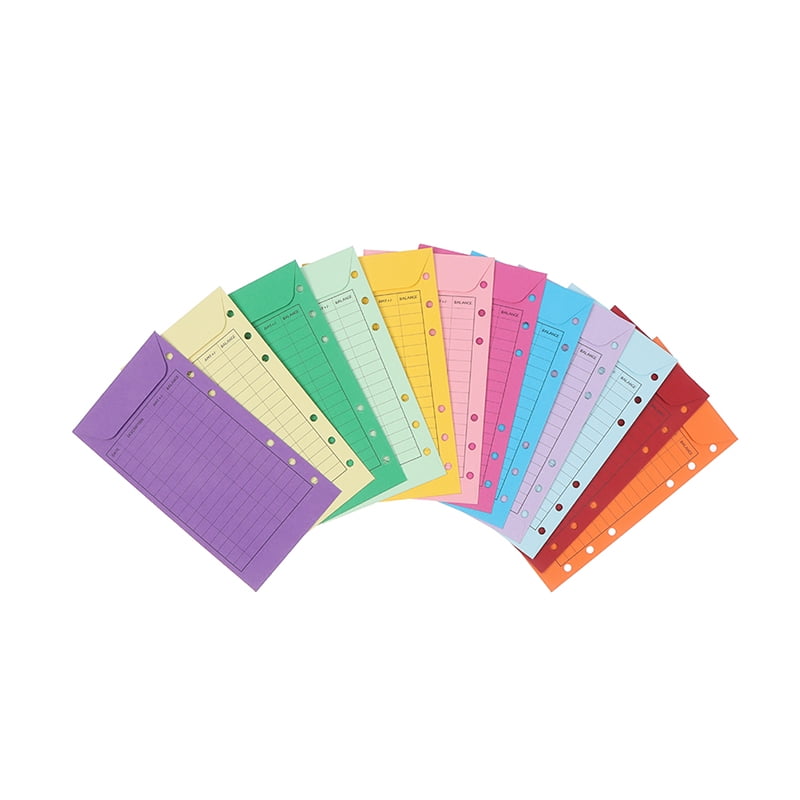 12 Pcs Budget Envelopes Cardstock Cash Envelope System for Money Saving