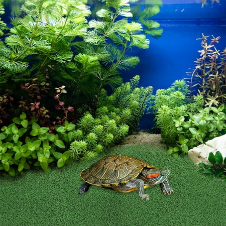 LOLIPPYY Artificial Turf Mat Green ABS Floating Is for Pet Turtle Basking Ramp