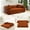 Orange, variant on VFD Boneless Couch - 3 Seats Convertible Floor Sofa Bed - with Pillow Back Support Armrest - Comfy Foldable Sofa Bed Compressed Sofa in Box - Corduroy Fabric - for Living Room Bedroom, Pink