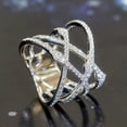 thumbnail image 2 of K-KED Wedding Ring Women Gorgeous 925 Silver Cubic Zircon Delicate Jewelry Sz 6-10-9, 2 of 6