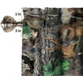 thumbnail image 6 of Forest Camo Valance Curtains, Camouflage Conifer Oak Branches Leaves Military Hunting Mossy Country Camp Cabin Window Valance for Home Farmhouse Kitchen Bedroom Living Room 54x18inch, 6 of 6