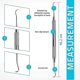 thumbnail image 2 of Professional Tartar Scraper Tool double Ended Tartar Remover For Teeth pack Of 2, 2 of 4