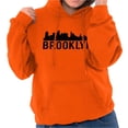 thumbnail image 3 of Brooklyn NYC Skyline New York City NY Unisex Plus Fleece Graphic Hoodie Brisco Brands 3X, 3 of 5
