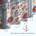 thumbnail image 6 of Pioneer Flower Floral Print Pattern Shower Curtain 72"x72", Bathroom Decorative Shower Curtain Set with 12 Hooks, Waterproof Washable, 6 of 6