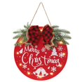 thumbnail image 1 of Cartel de Bienvenida Navideño HOMCDALY Alegre con Luz 30x30 cm Rojo, 1 of 8