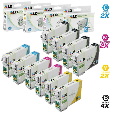 LD Remanufactured Replacement for Epson T079 Set of 10 HY Cartridges: 4 T079120 Black  2 T079220 Cyan  2 T079320 Magenta  and 2 T079420 Yellow for the Artisan 1430 & Stylus Photo 1400 s Save even more with our set of 10 remanufactured high yield cartridges. This set includes 4 T079120 Black  2 T079220 Cyan  2 T079320 Magenta  and 2 T079420 Yellow yield cartridges. Our remanufactured brand replacement cartridge for Epson printers are backed by our 100% Satisfaction and Lifetime Guarantee. So stock up now and save even more! For use in the following Epson Artisan and Stylus Photo Printers: 1430  1400. We are the exclusive reseller of LD Products brand of high quality printing supplies on Walmart.