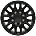 thumbnail image 2 of OE Wheels CV97 20 Inch Rims Fit GMC Sierra 2500/3500 Denali Style 8x165.1 20x8.5 Gloss Black - Hollander 14125 (Set of 4), 2 of 5