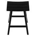 thumbnail image 5 of GARDEN 29" Inches Adirondack Plastic Outdoor Bar Stools for Patio, Black, 5 of 6