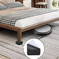 thumbnail image 4 of Ezprotekt 1.2 Inch Bed Risers - Solid Steel Bed or Furniture Post, Creates an Additional 1.2" of Height or Storage! Heavy-Duty Table, Chair, Desk or Sofa Riser (Square,1.2 Inch Black), 4 of 5