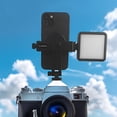 thumbnail image 2 of 1. Rotating Phone Mount with Cold Shoe for DSLR Cameras, Adjustable Clamp for Smartphones & Live Streaming, 2 of 8