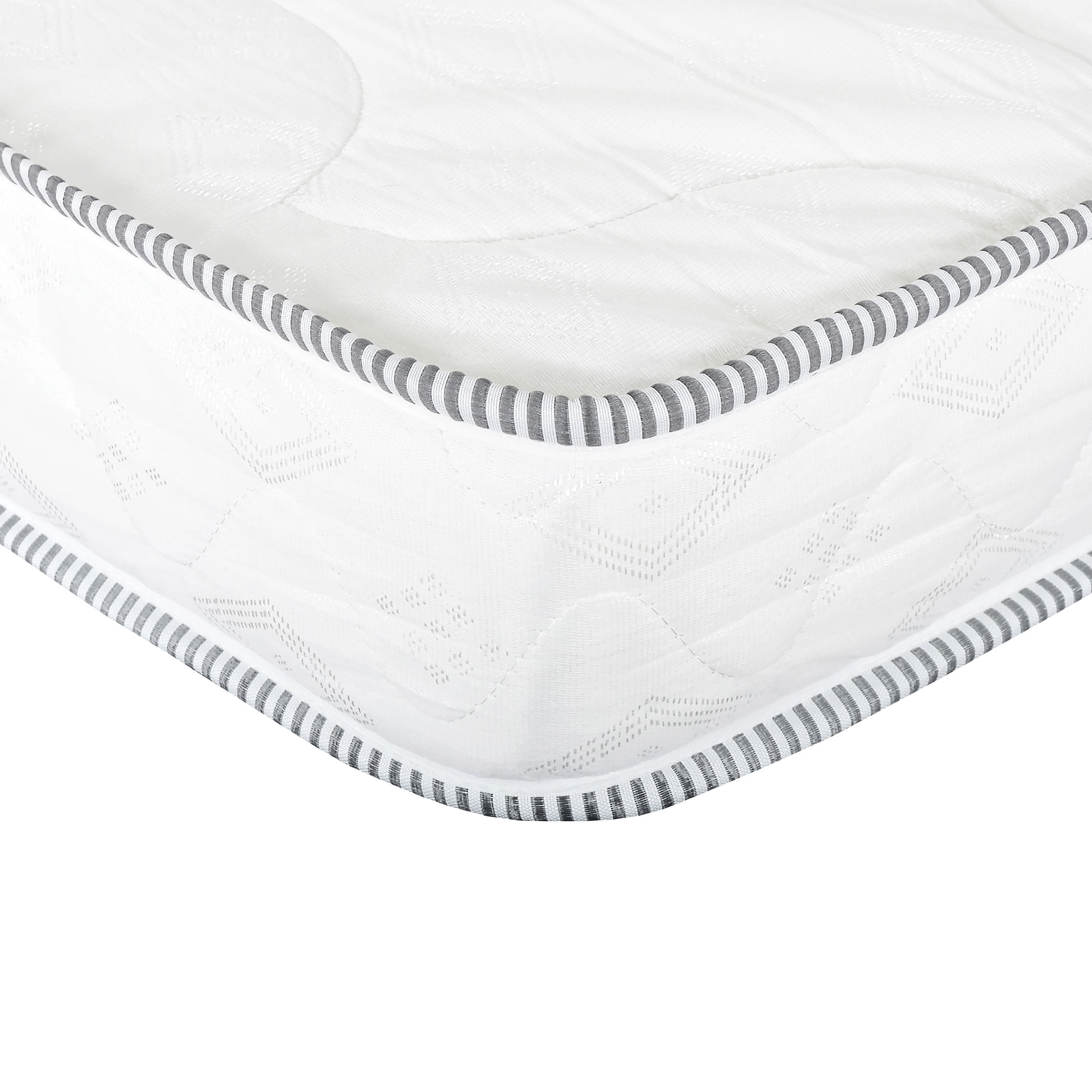 6 In. Reversible Foam Mattress, Full Size, White - Lightweight Core With Double Quilting, Provides Firmness And Durability, High For Lasting Support Comfort, Suits Various Bed Frames Size & Double