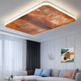thumbnail image 2 of Burnt Orange Fluorescent Light Covers for Ceiling Lights 4x2 feet,4 Pack Magnetic Light Filters for Classroom,Retro Oil Painting Modern Abstract Art Aesthetics Office Fluorescent Light Shade Panel, 2 of 9