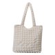 thumbnail image 1 of Bolso para axila para mujer bolsa con cierre de burbuja Simple de Color sólido suave bolso informal para mujer, 1 of 9