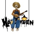 thumbnail image 3 of Adorno Esqueleto Tocando Banjo Halloween S (sin Luz) Amarillo, 3 of 9