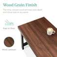 thumbnail image 4 of Best Choice Products 44in Modern Butcher Block Top Coffee Table, Rectangular Wood Accent Table w/ Metal Legs - Brown, 4 of 8