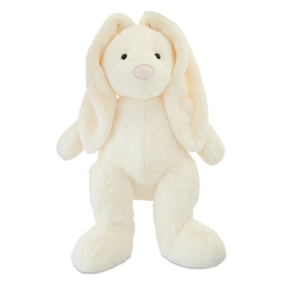 Large Long Ear Bunny Plush, Cream, 21", Easter by Way To Celebrate