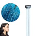 thumbnail image 1 of 50cm Synthetic Sparking Shiny Hair Tinsel Hair Extensions Hair Clip Extensions, 1 of 8