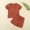 Orange, variant on Rvasteizo Toddler Outfits Solid Button Round Neck Short Sleeve Top Shorts Set for 18 Months to 4 Years
