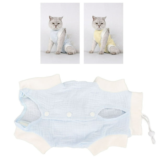 Cat Recovery Suit Dog Clothes Breathable Prevent Licking Wound Protection Cat Postoperative Suit For Dogs Cats