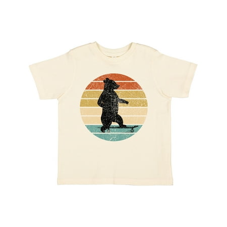 

Inktastic Skateboard Bear Retro Sunset Boys or Girls Toddler T-Shirt
