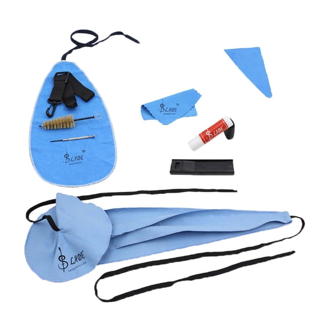 10 en un, incluye cinturón, estuche de lengüeta, apoyo para , grasa para corcho, cepillo para boquilla, 4 paños de limpieza y un mini destorni shamjiam Cuidado de limpieza de saxofón