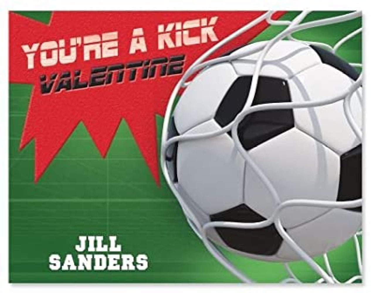 Personalized Soccer Valentines - Set of 24, 4-1/4" x 5-1/2" Kids Valentine  Cards Kids Valentine Cards, Boys, Sports Classroom Valentines, Personalized  with Your Kids Name - Walmart.com