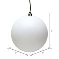 thumbnail image 2 of Vickerman 12" White Matte Ball Ornament, 2 of 2