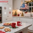 thumbnail image 7 of Patriotic Metal Hanging Christmas Tree Wind Spinner - American Flag Design with White Roses for Garden & Yard Decor, 7 of 7