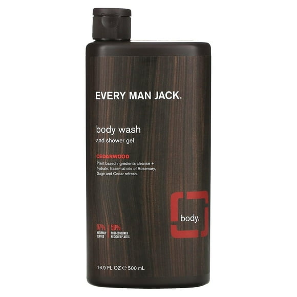 Gel de baño y gel de ducha Every Man Jack Cedarwood, 500 ml