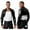 Black, variant on YiZYiF Mens Wet Look Leather Cropped Jacket Stand Collar Long Sleeve Open Front Shrug Outerwear Red XL
