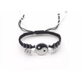 thumbnail image 3 of Pulsera De Pareja Yin Yang Brazalete Promesa Amor 1par Full Diámetro 15 cm Xtellar negro, 3 of 4