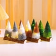 thumbnail image 2 of Ornamentos Navideños Arbolito Tres Piezas, Adornos de Navidad Mini Arbolito, Estilo Clásico, Accesorios de Fiesta, para Decoración Interior, Portátiles, Metal Frame, 2-Tier Design, for, 2 of 7