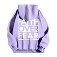 thumbnail image 3 of Christian Hoodies for Men 2025 Faith Over Fear Hoodie Hooded Sweatshirt with Pockets Pullover Hoodie Mens Hoodies, 3 of 7