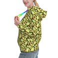 thumbnail image 2 of Salouo Avocado Pattern Hoodie Sweatshirts for Women, Autumn Pullover Hoodie Workout Sweat Women's Long Sleeve Preppy Sweatshirts-Medium, 2 of 7