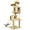 Yellow Beige, variant on 59inch Large Cat Tree Tower Condo for Indoor Cats, Soft Plush Multi-Level Climbing Tree Cat House with 2 Cat Cave, Scratching Post, More Entrance/Exit, Sisal Staircase, Light Yellow
