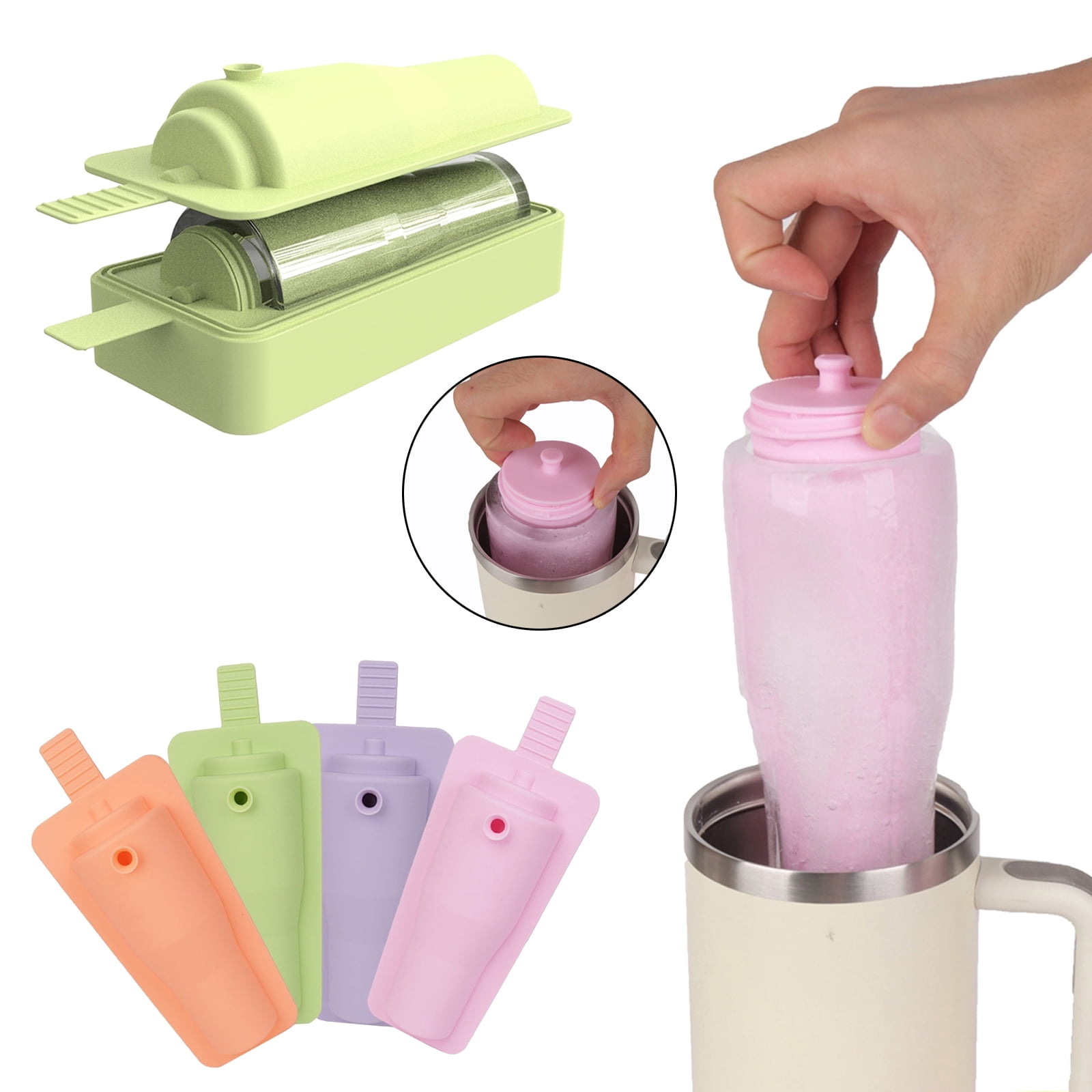Flexible Silicone Ice Cubes Making Mold with Lid Drink Chilling Tray Ice Mould for Party Enthusiasts and Home Use