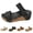 Black, variant on Ladies' Comfort Cork Wedge Sandals, Open-Toe Slip-On Shoes with Cushioned Footbed & Non-Slip Sole Brown 40