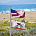 thumbnail image 3 of California State Flag 3x5 ft 210D  Durable Nylon, Embroidered CA Flag with Brass Grommets, 3 of 7