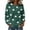 #250-Sky Blue, variant on Craaazy Women's St. Patrick's Day Printed Waffle Green Graphic Casual Crewneck Long Sleeve Shirts Gifts