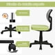 thumbnail image 5 of Costway Silla de Oficina con Respaldo Bajo Altura Regulable Ruedas Lisas y Giratorias a 360° Verde 50 x 50 x 79-91 cm, 5 of 10