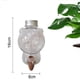 thumbnail image 2 of Paquete de 2 bolas de riego, riego de plantas de interior, sistema de riego para plantas en macetas, plantas de almacenamiento de agua, dispensador de agua de arcilla plástica, decoración de jardín, 2 of 6