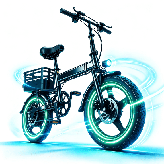SHCNTEKU 14IN Folding Ebike for Adults Teens,500W Motor up to 20 mph Range 30 mile with 36V 12Ah Removable Battery Electric bicycle,UL 2849