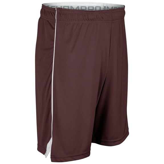Prime Basketball Short - MAROONWHITE - L