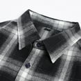 thumbnail image 4 of Hvyesh Button Up Shirts for Men Big and Tall Flannel Long Sleeve Button Down Shirt Plaid Pocket Mens Clothes, 4 of 9