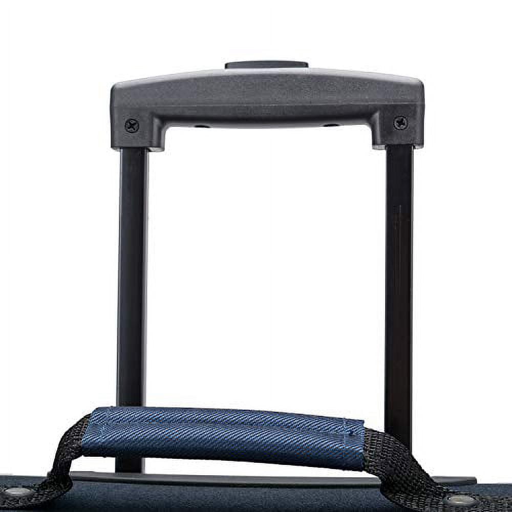 U.S. Traveler Aviron Bay Expandable Softside Luggage Set with Spinner Wheels, Navy, 3-Piece (23/27/31)