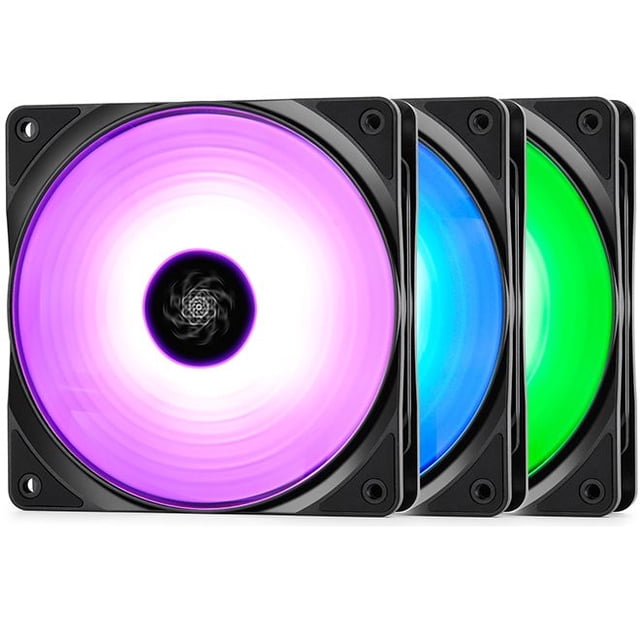 Ventilador DEEPCOOL RF120M LED RGB 120 mm 12 V paquete de 3