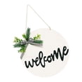 thumbnail image 3 of Wooden Pendant 1Pcs White Craft Ornament Eco-Friendly Material for Decor, 3 of 3