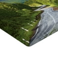 thumbnail image 2 of Ambesonne Nature Fitted Sheet, Mountain Landscape Road, Full Size, Green Grey Brown, 2 of 3