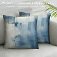 thumbnail image 3 of Nawypu  Throw Pillow Covers Modern Abstract Painting Blue White and Gray Decorative Pillow Cases Home Decor Standard Square Pillowcases, 3 of 5